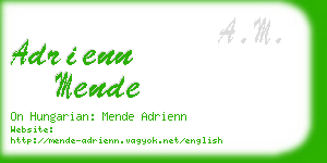 adrienn mende business card